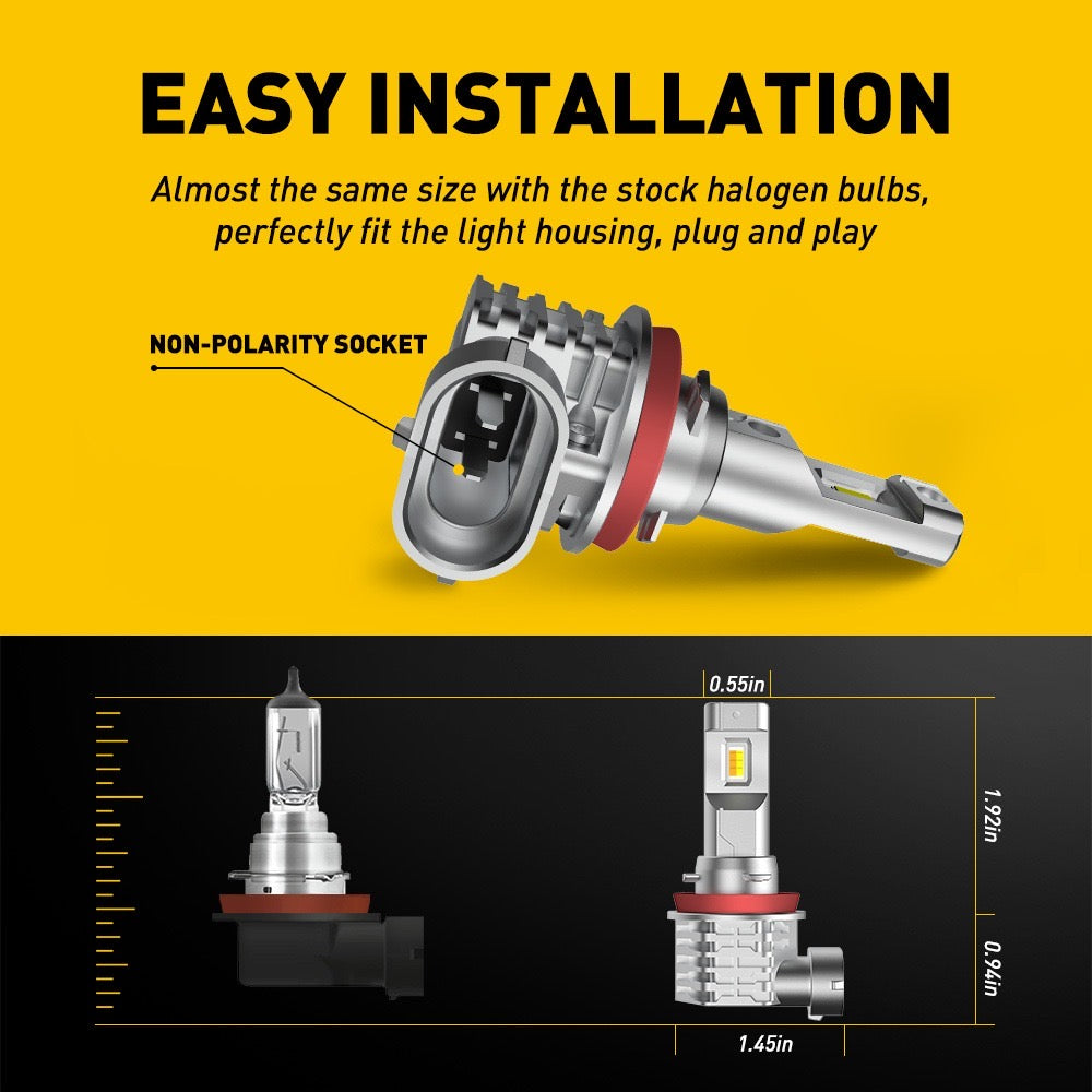 Auxito Dual Colour H11/H9/H8