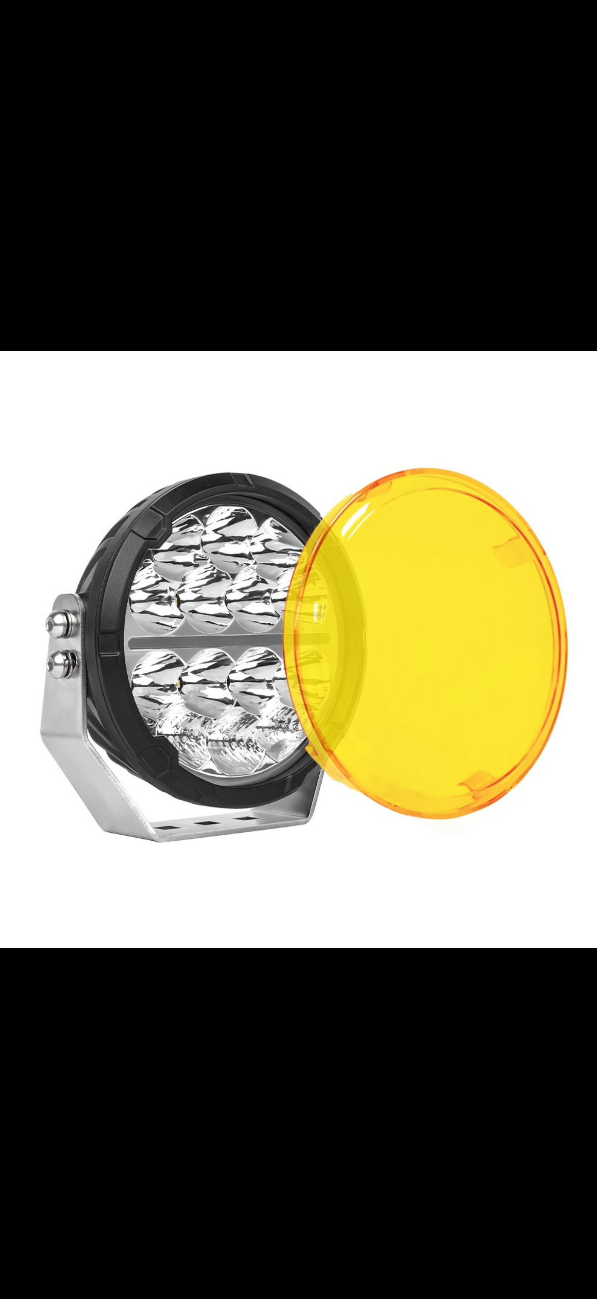 Halo Plus 6.5 Inch Spot Lamp with White & Amber Ring DRL