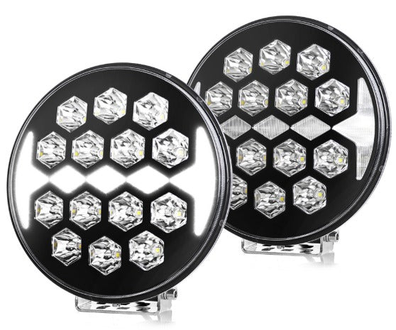 Ionic 9 Inch Spot Lamp with White DRL