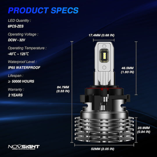 Novsight Golf MK6 MK7 Low Beam
