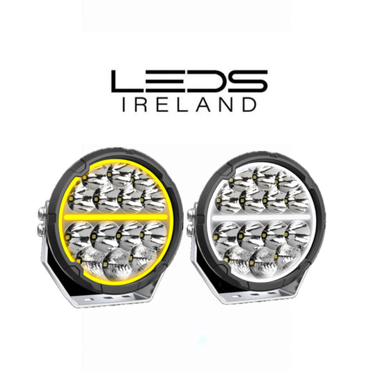 Halo Plus 7 Inch Spot Lamp with White & Amber Ring DRL
