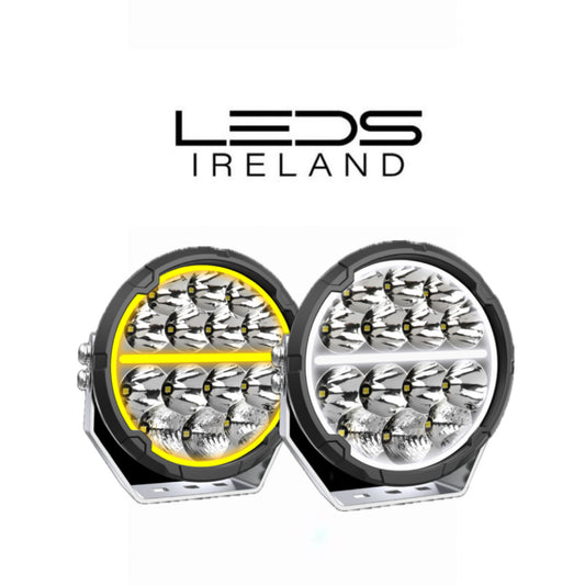 Halo Plus 9 Inch Spot Lamp with White & Amber Ring DRL