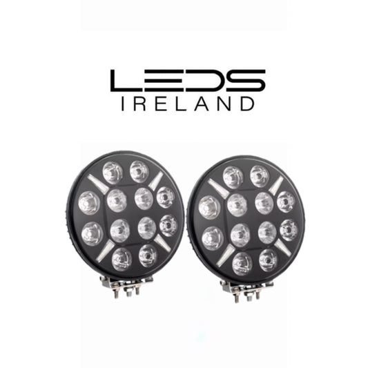 Atomic X 9 inch Spotlamp with Amber & White DRL